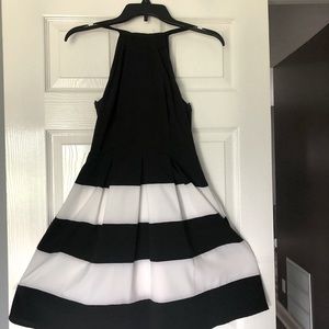 B.Darklin black and white striped dress
